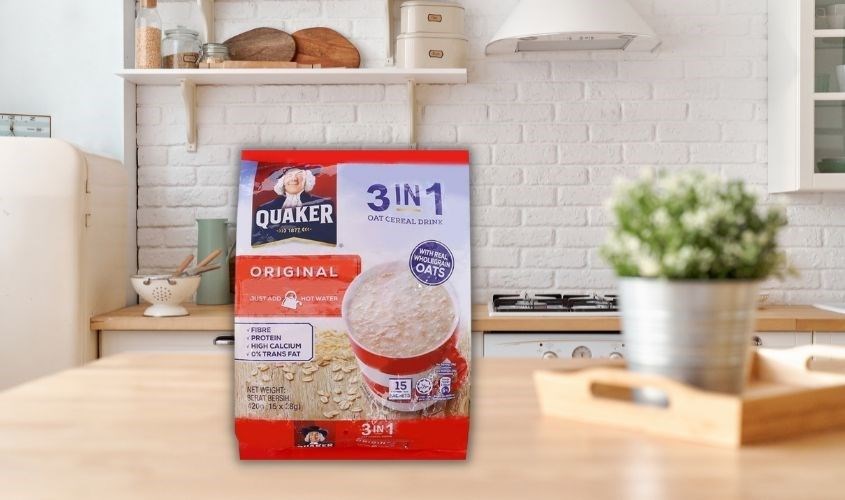 Yến mạch nguyên chất cán mỏng vị truyền thống Quaker 420g (dành cho bé từ 3 tuổi)