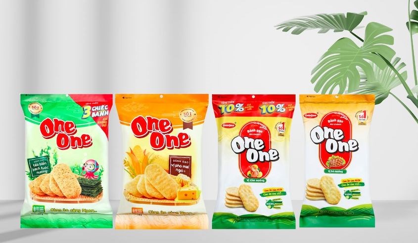 Bánh gạo One One là thương hiệu bánh gạo nổi tiếng của Việt Nam