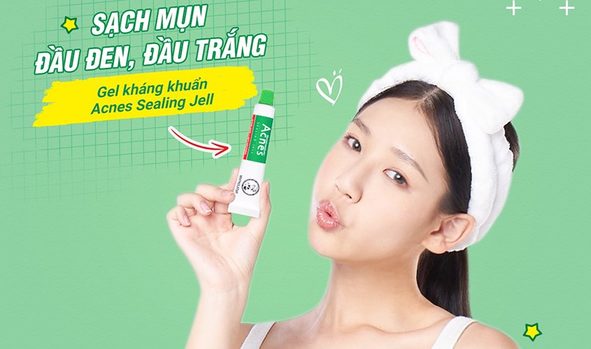 Gel hỗ trợ trị mụn kháng khuẩn Acnes Sealing Jell 18g