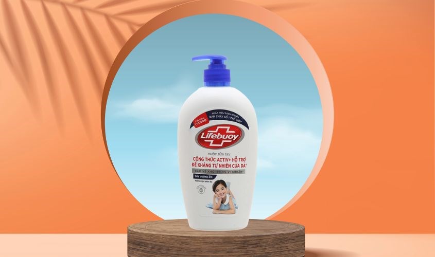 Nước rửa tay Lifebuoy sữa dưỡng ẩm hương dịu nhẹ 444 ml