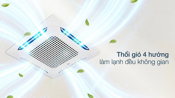 Máy lạnh âm trần LG Inverter 5 HP ATNQ48GMLE7 thổi gió 4 hướng làm lạnh đều mọi không gian