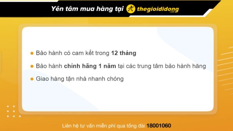 Chính sách bảo hành đồng hồ thông minh tại TGDĐ