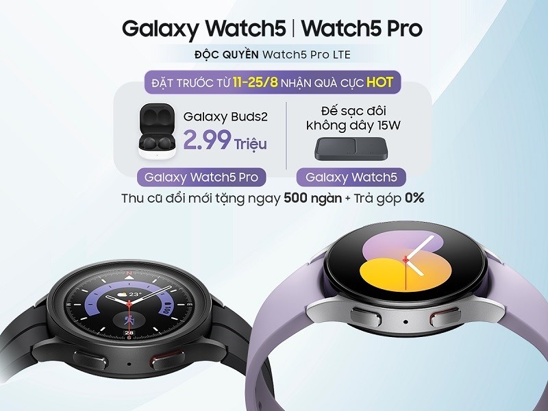 Giá đặt trước Galaxy Watch5