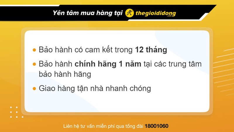 Chính sách bảo hành hấp dẫn