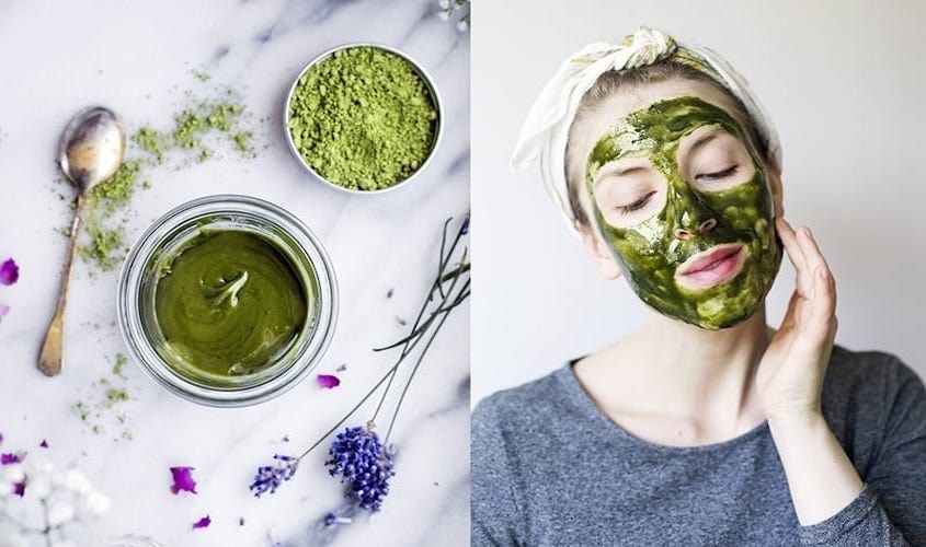 Mặt nạ từ bột trà xanh