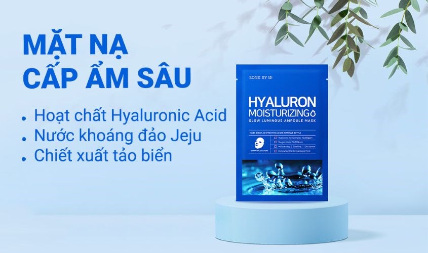 Mặt nạ giấy Hyaluronic Acid cấp ẩm sâu Some By Mi Hyaluron Moisturizing 25g 
