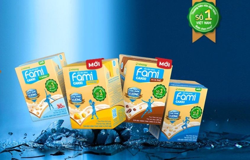 Giá trị dinh dưỡng trong sữa đậu nành Fami