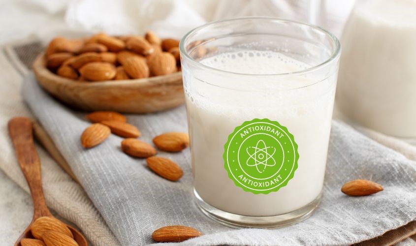 Sữa hạnh nhân giàu chất chống oxy hóa
