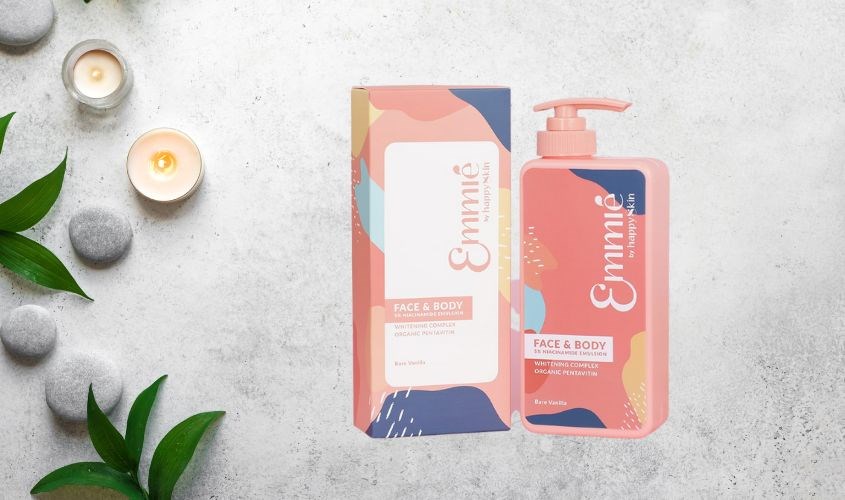 Kem dưỡng trắng toàn thân 5% Niacinamide Emmié Face & Body Emulsion 250g