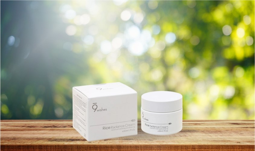 Kem dưỡng ẩm và làm sáng da chiết xuất Gạo 9 Wishes Rice Radiance 50 ml 