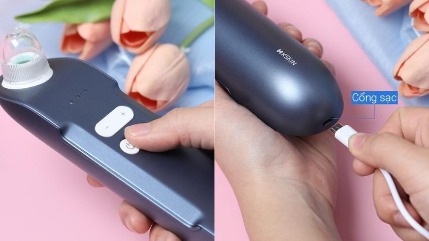 Chọn máy hút mụn có chế độ sạc pin tiện dụng Chọn máy hút mụn có chế độ sạc pin tiện dụng