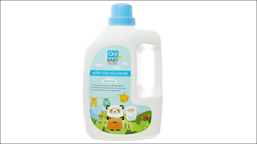 Nước giặt xả cho bé Agi hương phấn can 3 lít