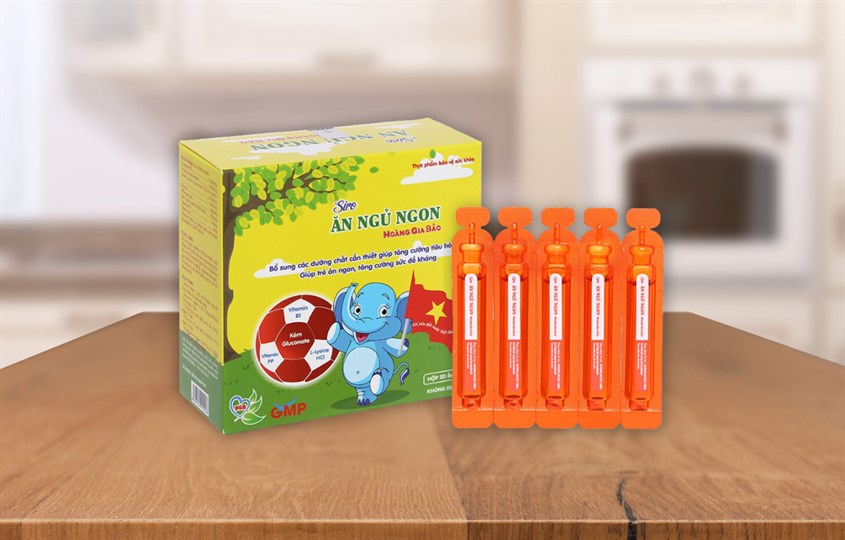 Siro Hoàng Gia Bảo hỗ trợ ăn ngủ ngon, tăng đề kháng 20 ống (từ 1 tuổi)