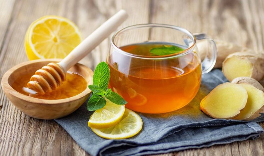 Trà gừng với mật ong Trà gừng với mật ong
