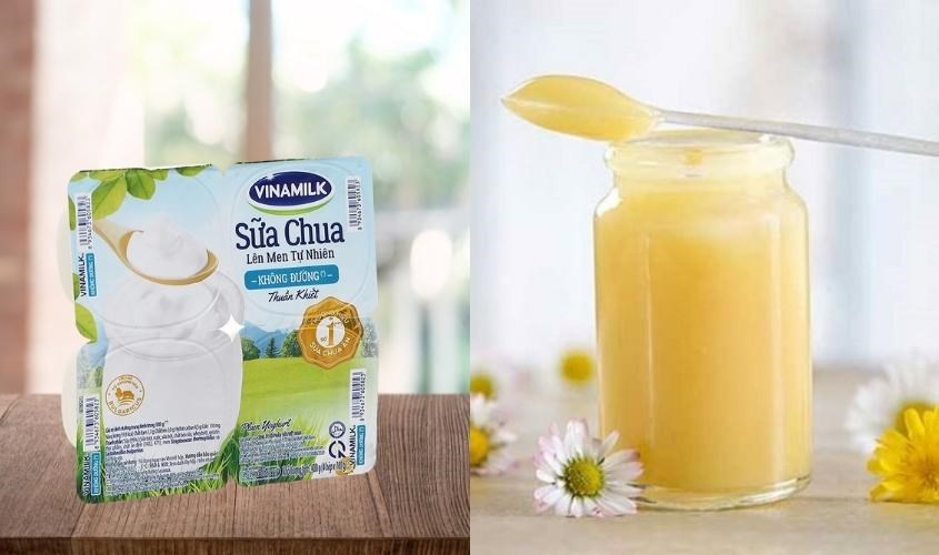 Lốc 4 hộp sữa chua không đường Vinamilk 100g