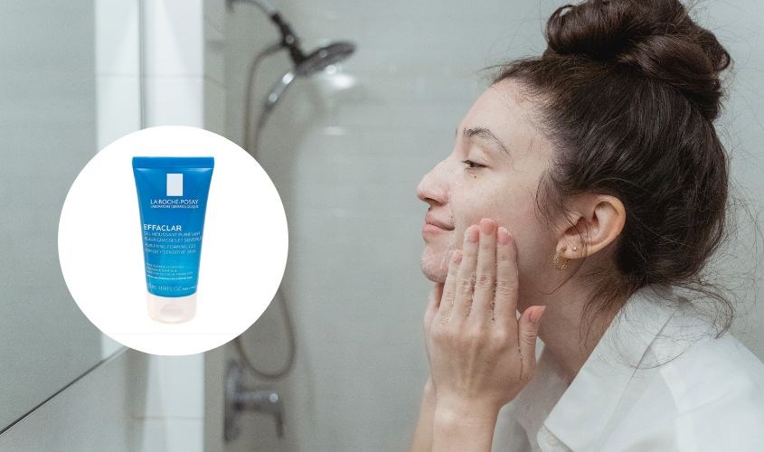 Gel rửa mặt làm dịu và giảm kích ứng dành cho da dầu, mụn La Roche Posay Effaclar 50 ml