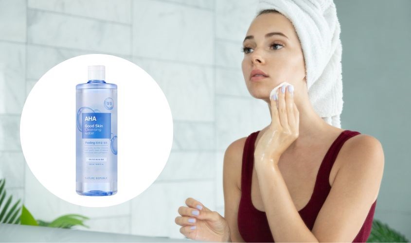 Nước tẩy trang giúp làm thông thoáng lỗ chân lông Nature Republic Good Skin 500 ml