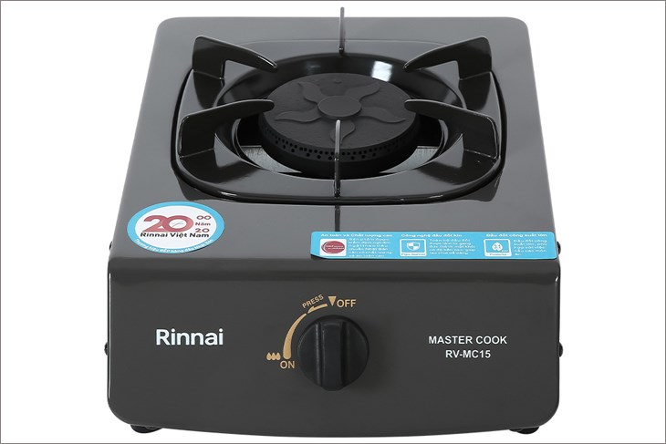 Bếp ga đơn Rinnai RV-MC15G dễ dàng bố trí hài hòa trong gian bếp của gia đình nhờ kiểu dáng nhỏ gọn