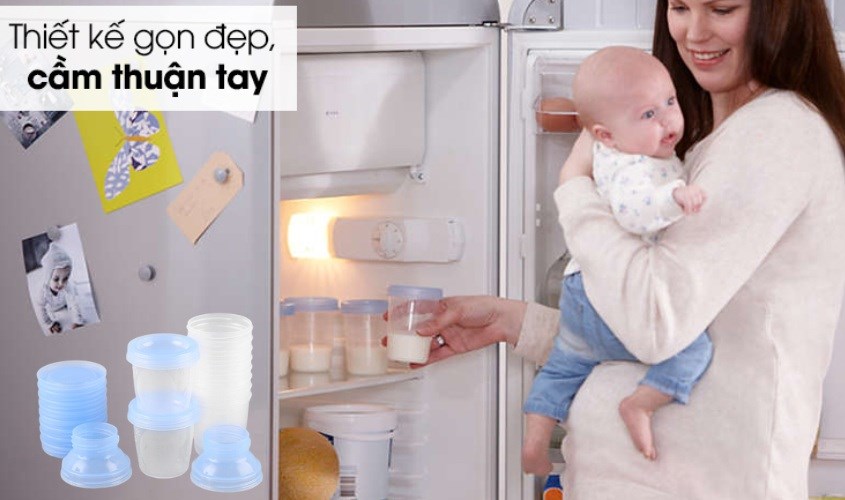 10 cốc trữ sữa Philips Avent SCF618/10 180 ml