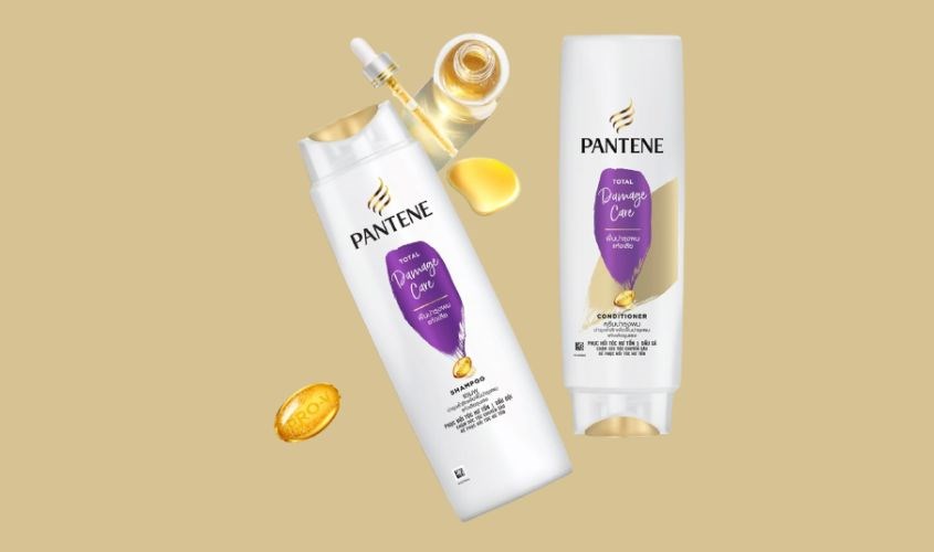 Dầu gội Pantene Total Damage Care với công dụng phục hồi tóc hiệu quả
