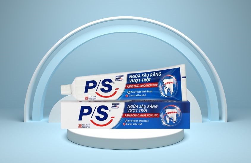 Kem đánh răng từ 6 tuổi P/S Ngừa Sâu Răng Vượt Trội hương thơm mát 240g