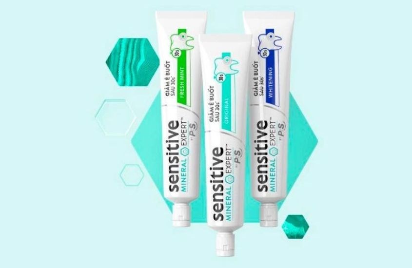 Kem đánh răng P/S Sensitive Expert giảm ê buốt hương bạc hà
