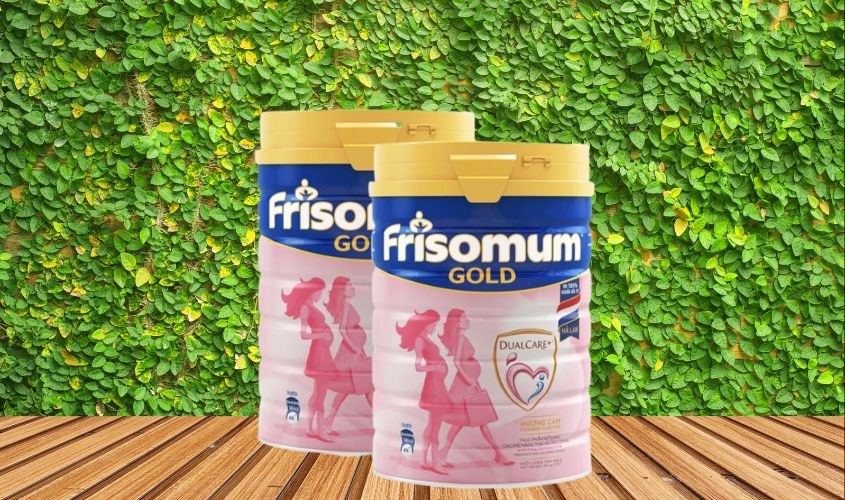 Sữa bầu Frisomum Gold hương cam 900g