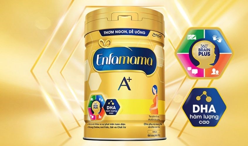 Sữa bầu Enfamama A+ hương vani 360° Brain Plus 400g