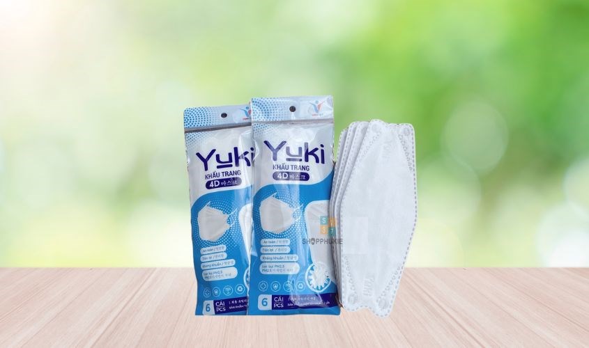 Khẩu trang 4D Yuki kháng khuẩn tốt