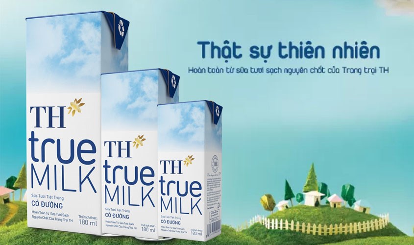 thùng 48 hộp sữa tươi th true milk có đường