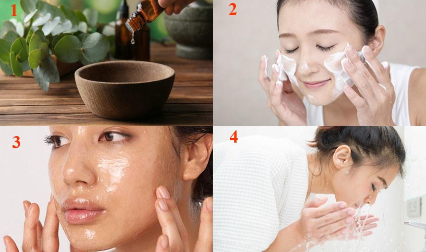 Các bước trị mụn bằng kết dầu mù u và dầu oliu