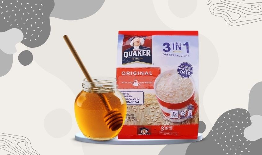 Yến mạch nguyên chất cán vỡ vị truyền thống Quaker 420g Yến mạch nguyên chất cán vỡ vị truyền thống Quaker 420g