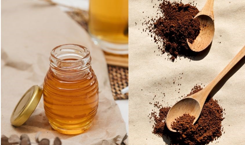 Tẩy tế bào chết với hỗn hợp mật ong và cà phê Tẩy tế bào chết với hỗn hợp mật ong và cà phê