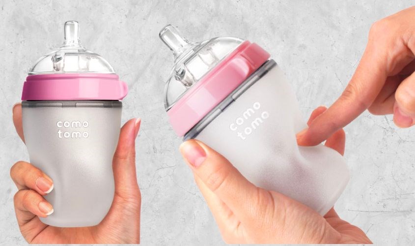 Chất liệu Silicon y tế dễ dàng bóp mà không gây biến dạng bình