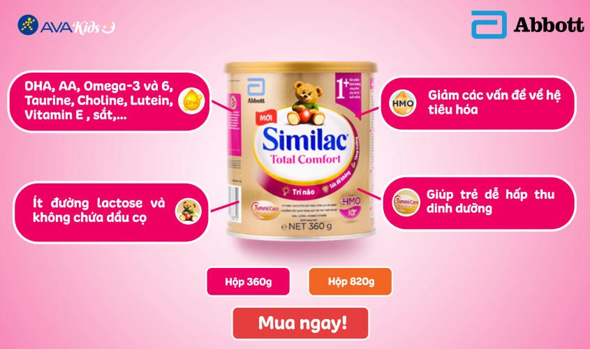 Sữa bột Similac Total Comfort số 1 360g (0 - 12 tháng)