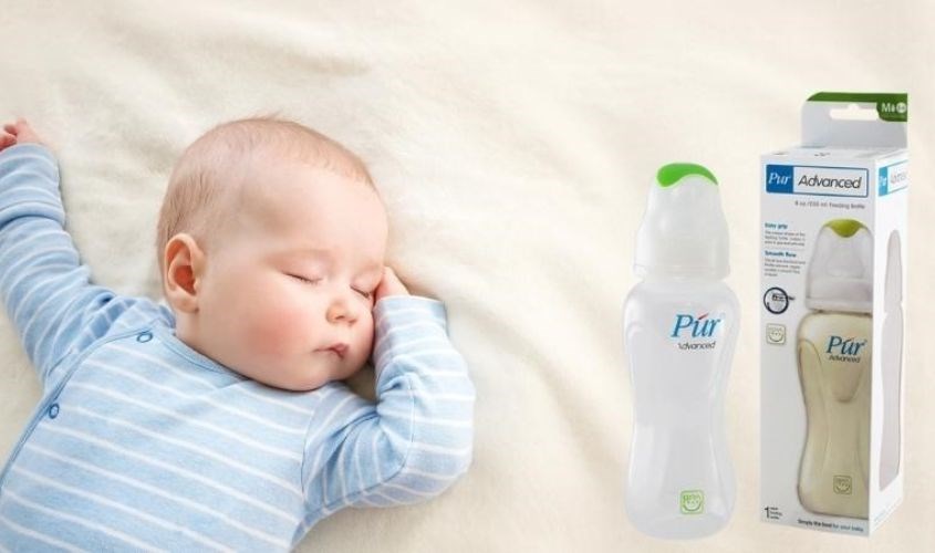 Bình sữa nhựa PP Pur Advanced 1802 cổ hẹp 250 ml