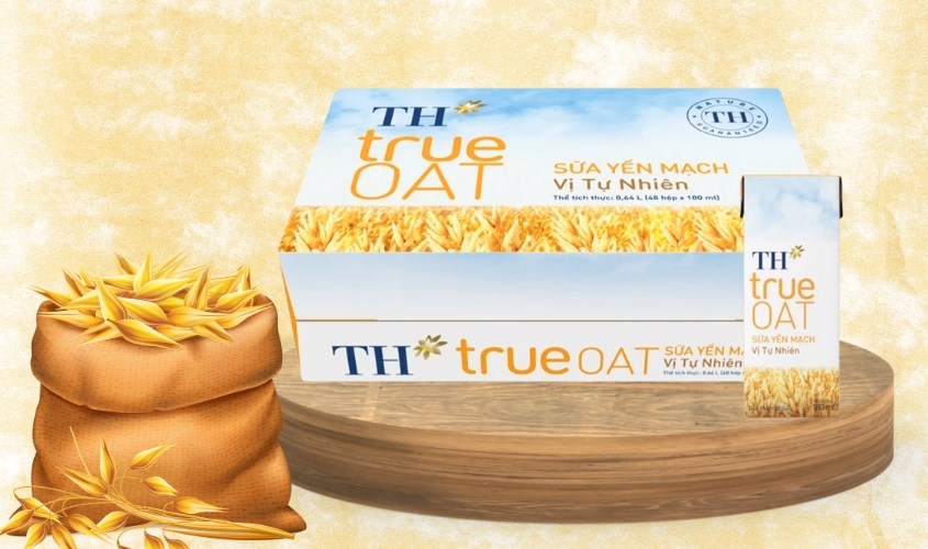 Thùng 48 hộp sữa yến mạch TH true Oat 180 ml (từ 1 tuổi)