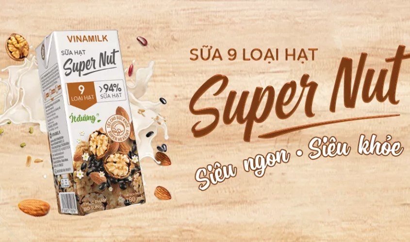 Thùng 24 hộp sữa hạt Vinamilk Super Nut 180 ml (từ 4 tuổi)
