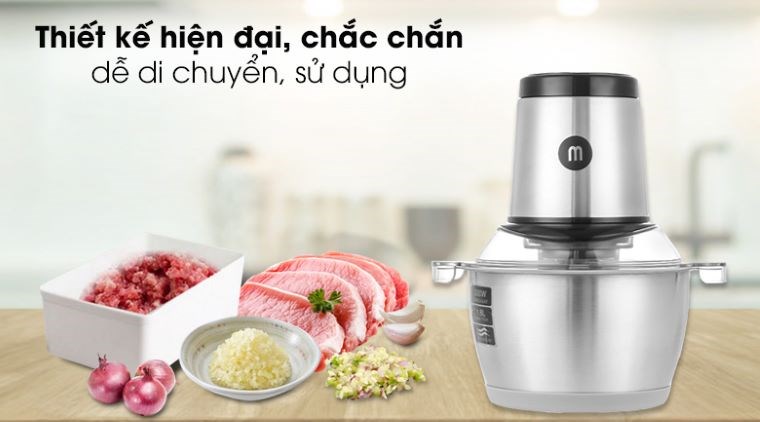 Máy xay thịt Mishio với thiết kế hiện đại, chắc chắn, dễ sử dụng Máy xay thịt Mishio với thiết kế hiện đại, chắc chắn, dễ sử dụng