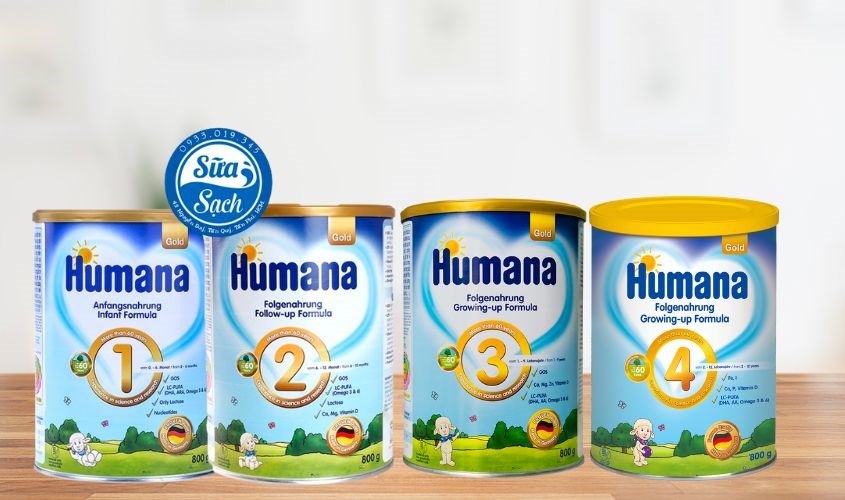 4 dòng sữa Humana