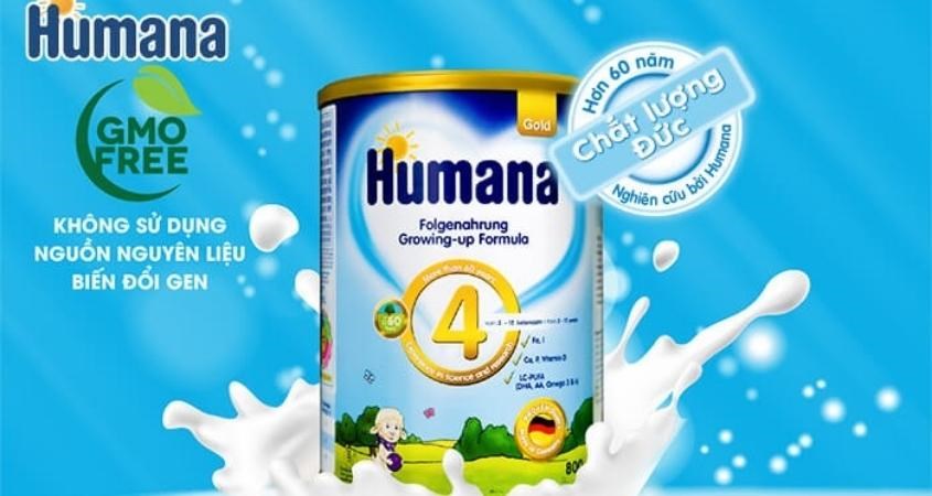 Sữa Humana chứa nhiều dưỡng chất cần thiết cho sự phát triển của bé