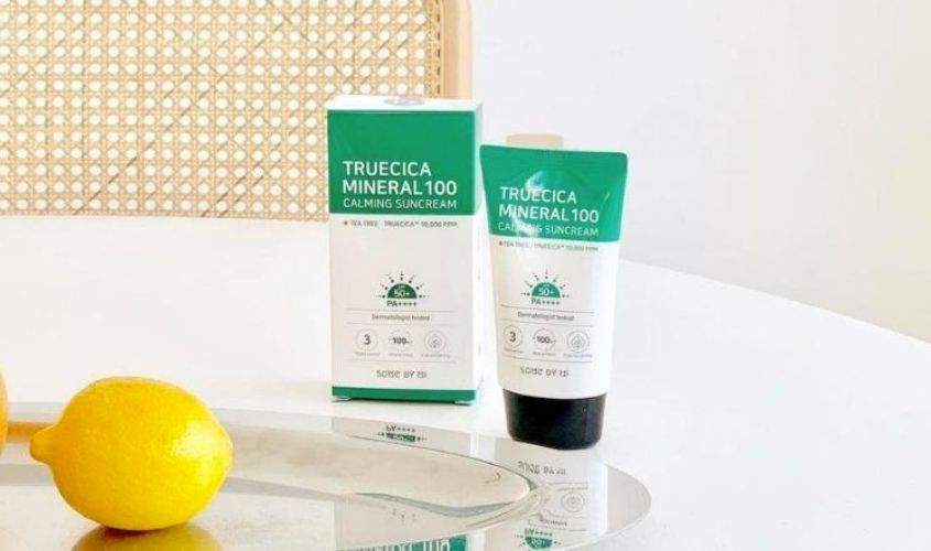 Kem chống nắng làm dịu và dưỡng sáng Some By Mi Truecica Mineral Calming SPF 50+ PA++++ 50 ml