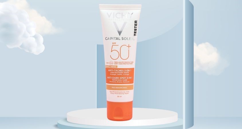 Kem chống nắng ngăn ngừa sạm nám, không gây bóng nhờn Vichy Capital Soleil SPF 50+ PA++++ 50 ml