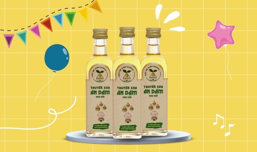 Dầu mè Thuyền Xưa ăn dặm cho bé chai 65 ml (từ 6 tháng)