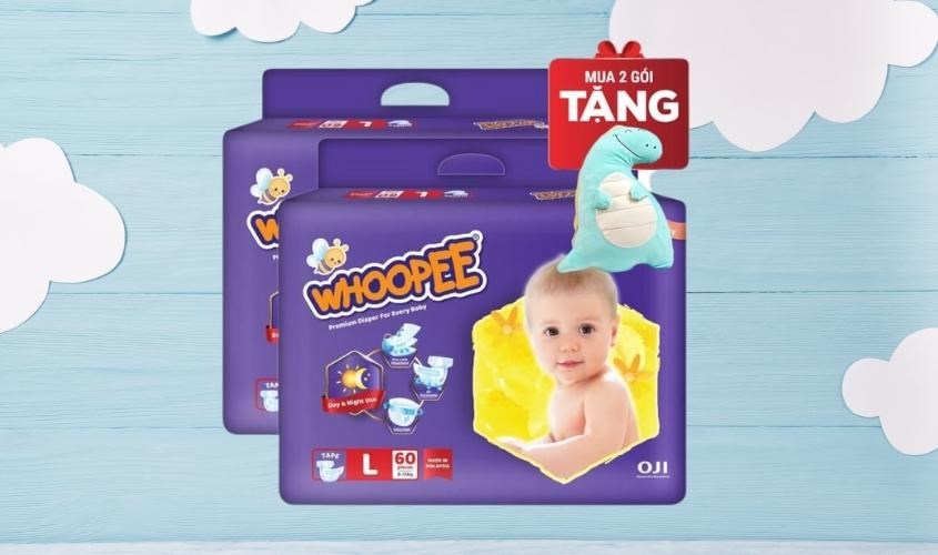 Tã Whoopee mềm mại, an toàn cho bé