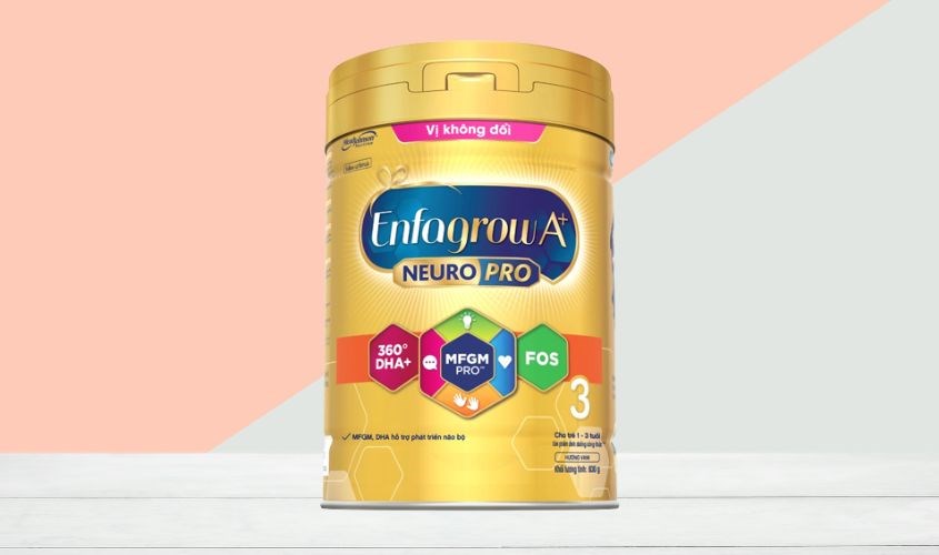 Sữa bột Enfagrow A+ Neuropro số 3 vị không đổi 830g (1 - 3 tuổi)