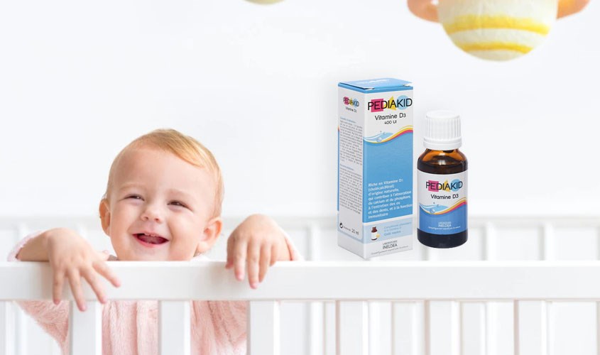 Siro Pediakid Vitamin D3 phát triển xương và răng 20 ml 