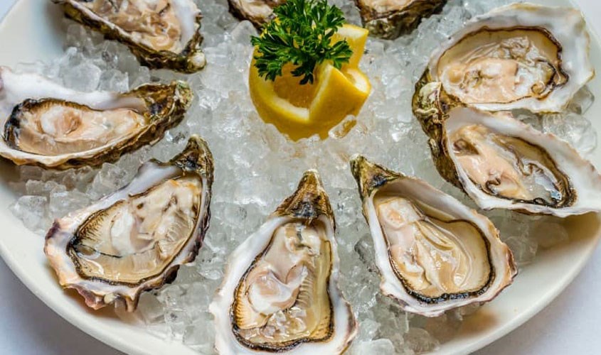 Hàm lượng vitamin D cũng có nhiều ở hàu