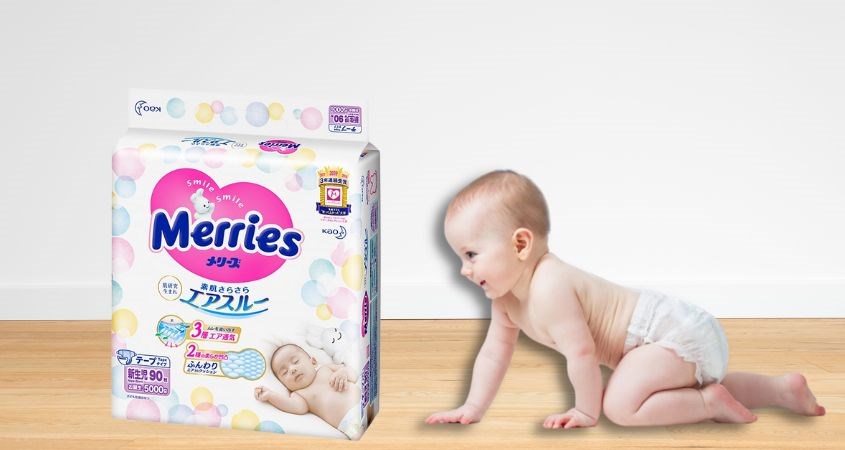 Tã dán Merries size NB 90 miếng (Dưới 5 kg) nên dùng trong vòng 2 năm kể từ khi mua