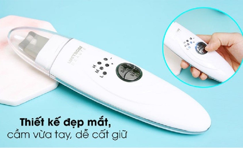Máy tẩy da chết Lifetrons UI-400 được thiết kế nhỏ gọn, đẹp mắt